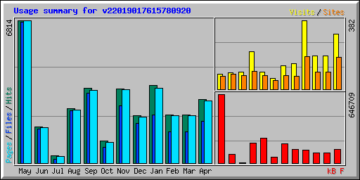 Usage summary for v22019017615780920
